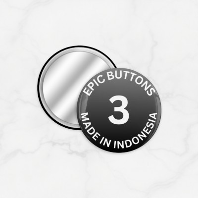 Custom Cermin Bulat Bulat | Kaca Cermin Make Up Mini 3 Inchi